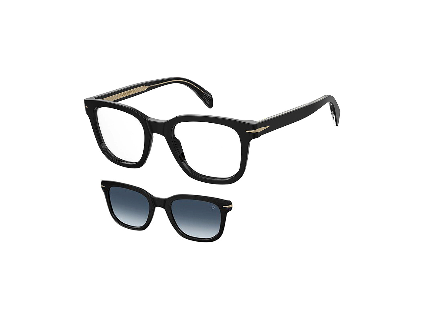 David Beckham DB7043/CS 2M299 Polarized + Clip On