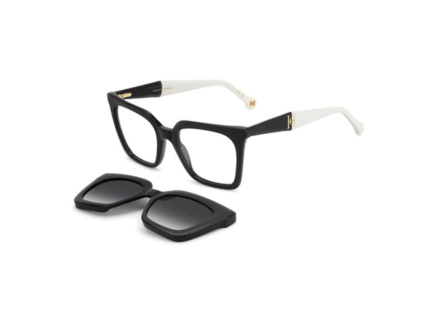 CAROLINA HERRERA HER 0376/C 80S CLIP ON + POLARIZED